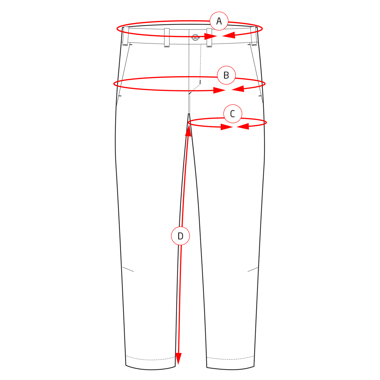 Houdini Måttguide W´s BFF Pants