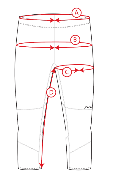 Houdini Måttguide W´s Drop Knee Power Tights